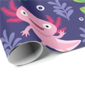Axolotl Geschenkpapier (Rolleneckpunkt)