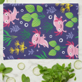 Axolotl Geschirrtuch (Gefaltet)