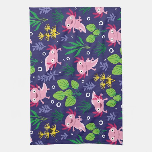 Axolotl Geschirrtuch (Vertikal)
