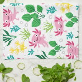 Axolotl Geschirrtuch (Gefaltet)