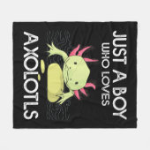 Axolotl Gift Anime Japanisch nur ein Junge, der ei Fleecedecke (Vorderseite (Horizontal))