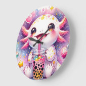 Axolotl Große Wanduhr (Winkel)