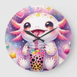 Axolotl Große Wanduhr