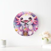 Axolotl Große Wanduhr (Zuhause)