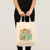 Axolotl grüne Tragetaschen (Vorderseite (Produkt))