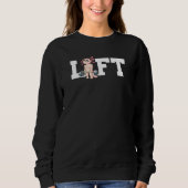 Axolotl Gym Weight Training Lift Deadlift Sweatshirt (Vorderseite)