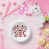 Axolotl Halloween Niedlich Devil Kids Hexen Kostüm Pappteller (Party)