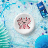 Axolotl Halloween Niedlich Devil Kids Hexen Kostüm Pappteller (Party)