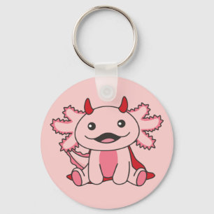 Axolotl Halloween Niedlich Devil Kids Hexen Kostüm Schlüsselanhänger