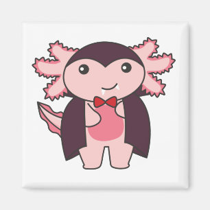 Axolotl Halloween Niedlich Devil Vampire-Kostüm Magnet