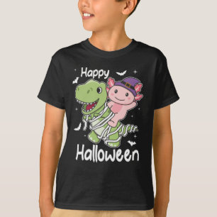 Axolotl Happy Halloween T-rex Mummy-Kostüm T-Shirt