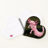 Axolotl-Herz-Notizbuch Notizblock (Innenseite)