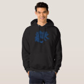 Axolotl Hoodie - BLAU (Vorne ganz)