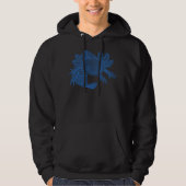 Axolotl Hoodie - BLAU (Vorderseite)