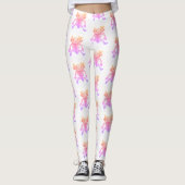 AXOLOTL-Hose rosa Leggings (Vorderseite)