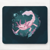 Axolotl ilustration mousepad (Vorne)