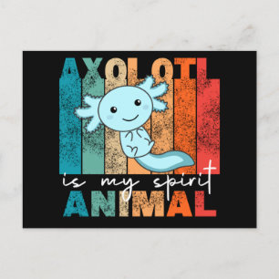 Axolotl ist mein Geist Tier - Sweet Axolotl Postca Postkarte