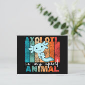 Axolotl ist mein Geist Tier - Sweet Axolotl Postca Postkarte (Stehend Vorderseite)