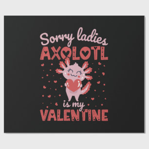 Axolotl ist mein Valentinstag Geschenkpapier
