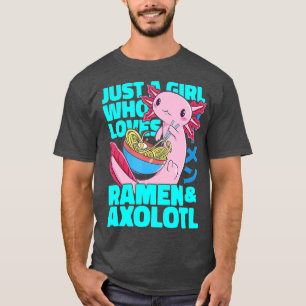 Axolotl Just a Girl, die Axolotls Axolotl Lo Liebe T-Shirt