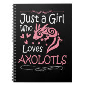 Axolotl Just A Girl, die Axolotls Männer Liebe Fra Notizblock (Vorderseite)