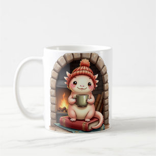 Axolotl Kaffe Suchtig Kawaii - Gemütliche Lesecke Kaffeetasse