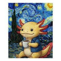 Axolotl Kaffee Sternennacht Traum