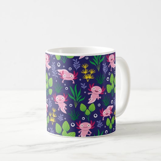 Axolotl Kaffeetasse (VorderseiteRechts)