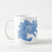 Axolotl-Kaffeetasse - BLAU Kaffeetasse (Links)