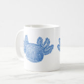 Axolotl-Kaffeetasse - BLAU Kaffeetasse (Vorderseite Links)