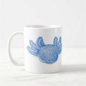 Axolotl-Kaffeetasse - BLAU Kaffeetasse (Links)