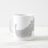 Axolotl-Kaffeetasse - GRAU Kaffeetasse (Vorderseite Links)