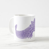 Axolotl-Kaffeetasse - PURPUR Kaffeetasse (Vorderseite Links)