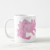 Axolotl-Kaffeetasse - ROSA Kaffeetasse (Links)