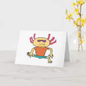 Axolotl Karte (Gelbe Blume)