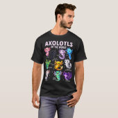 Axolotl Kawaii Axolotls of the World Axolotl Anima T-Shirt (Vorne ganz)