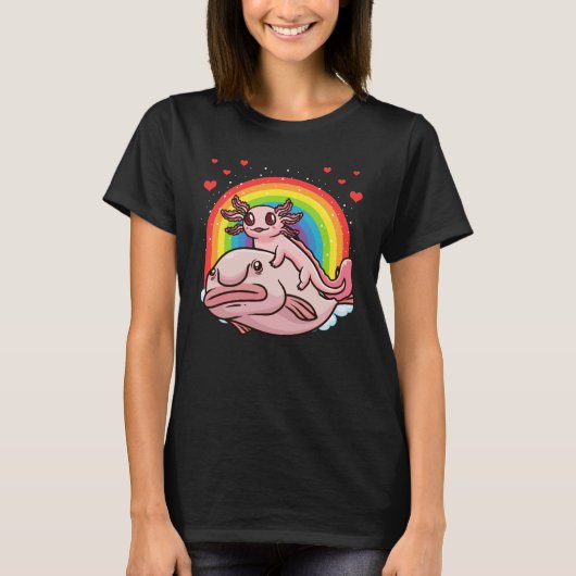 Axolotl Kawaii Blobfish T-Shirt (Vorderseite)