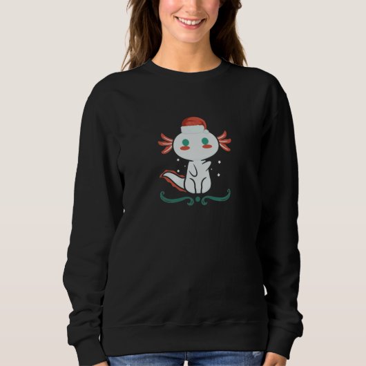 Axolotl Kawaii Christmas Sweatshirt (Vorderseite)