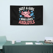 Axolotl Kawaii Just A Girl Liebe Axolotls Banner (Messeveranstaltung)
