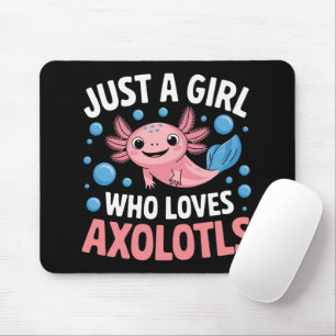 Axolotl Kawaii Just A Girl Liebe Axolotls Mousepad