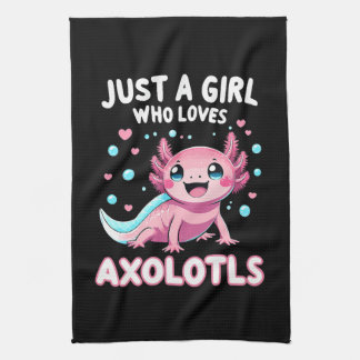 Axolotl Kawaii Nur Ein Mädchen Das Axolotl Liebt Geschirrtuch