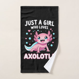 Axolotl Kawaii Nur Ein Mädchen Das Axolotl Liebt Handtuch