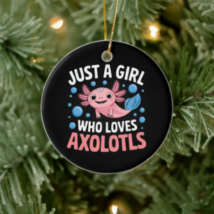 Axolotl Kawaii Nur Ein Mädchen Das Axolotl Liebt  Keramik Ornament