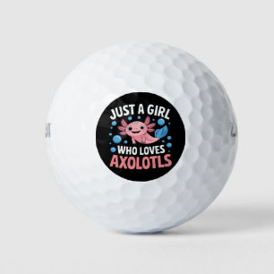 Axolotl Kawaii Nur Ein Mädchen Das Axolotls Liebt Golfball