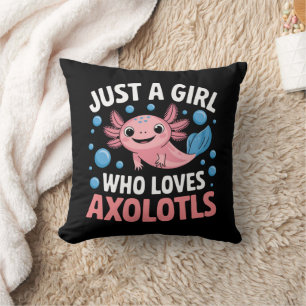 Axolotl Kawaii Nur Ein Mädchen Das Axolotls Liebt  Kissen