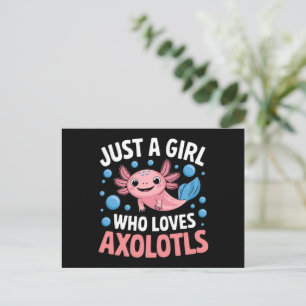 Axolotl Kawaii Nur Ein Mädchen Das Axolotls Liebt Postkarte
