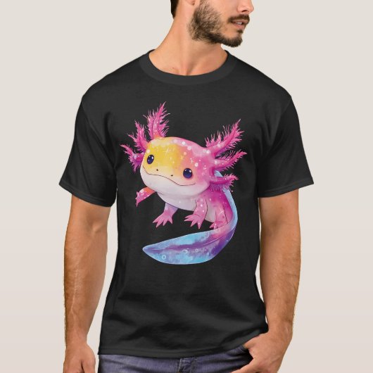 Axolotl Kawaii T-Shirt (Vorderseite)