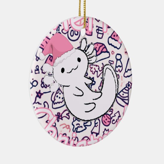 Axolotl Keramik Ornament (Rechts)