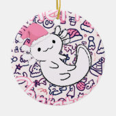 Axolotl Keramik Ornament (Vorne)