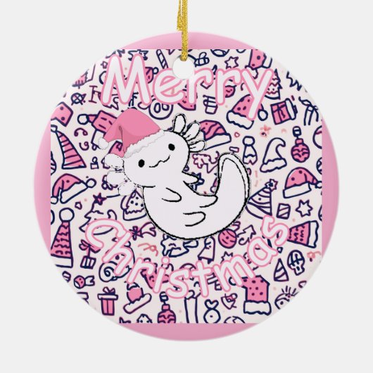 Axolotl Keramik Ornament (Hinten)